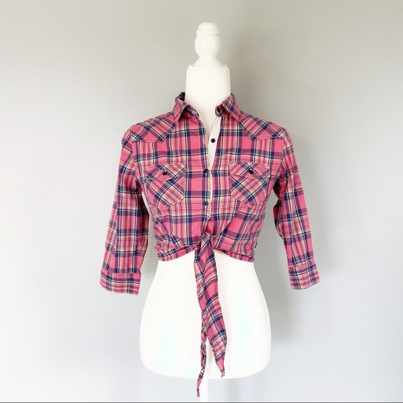 Von Dutch Tops - VON DUTCH CROPPED SHIRT